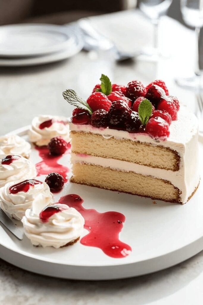 1-2-3-4 Raspberry Cake