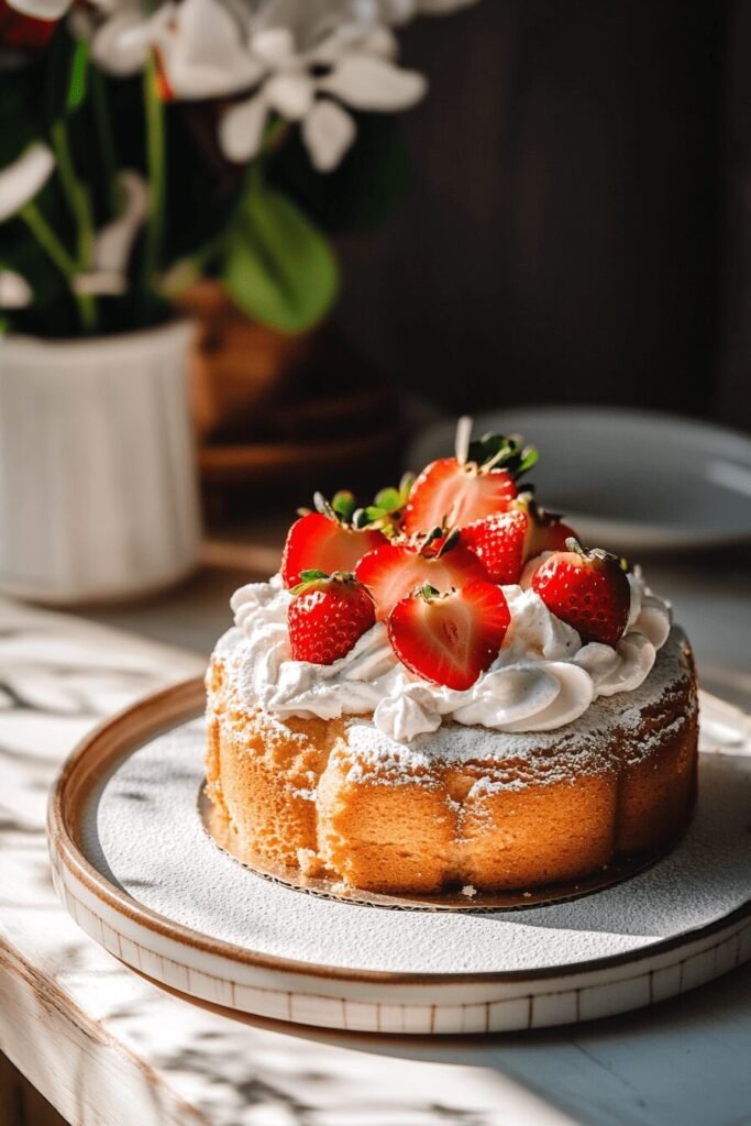 2-Ingredient Strawberry Angel Food Cake Recipe