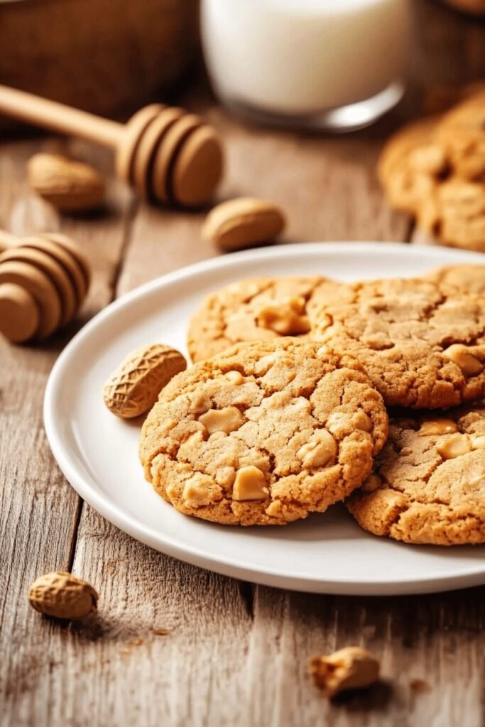 5 Ingredient Peanut Butter Oatmeal Cookies