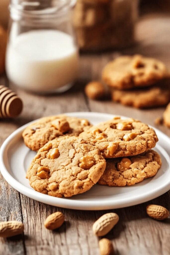 5 Ingredient Peanut Butter Oatmeal Cookies Recipe