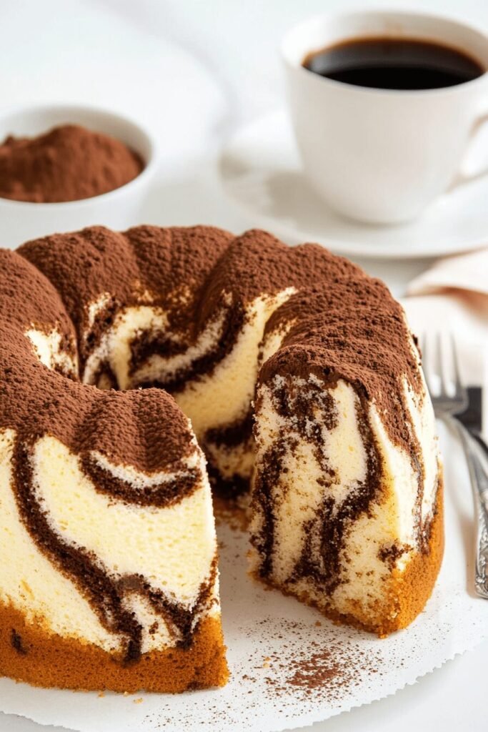 Amish Chiffon Marble Cake Recipe