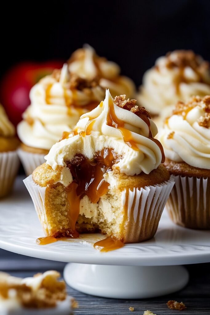 Apple Pie Cupcakes with Salted Caramel Buttercream Recipe