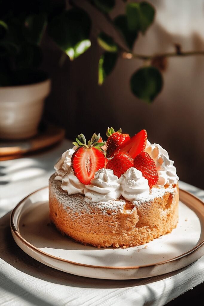Baking 2-Ingredient Strawberry Angel Food Cake