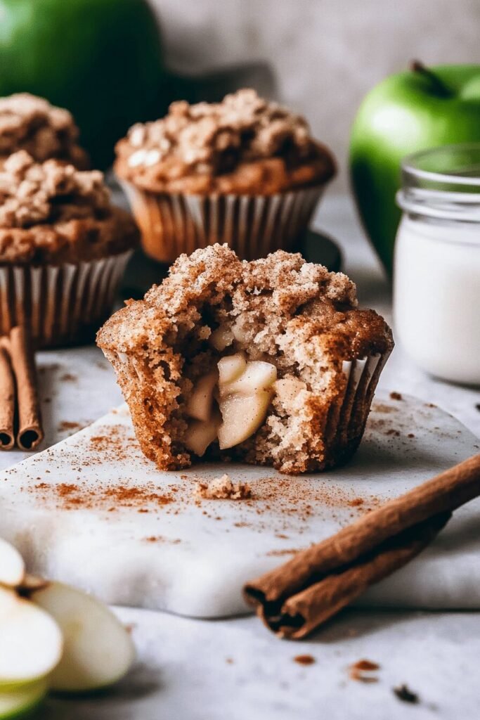 Baking Apple Cinnamon Muffin