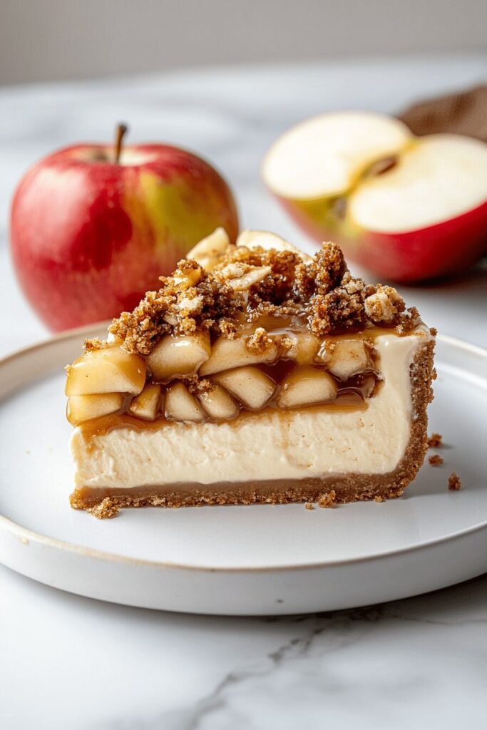 Baking Apple Crumb Pie Cheesecake