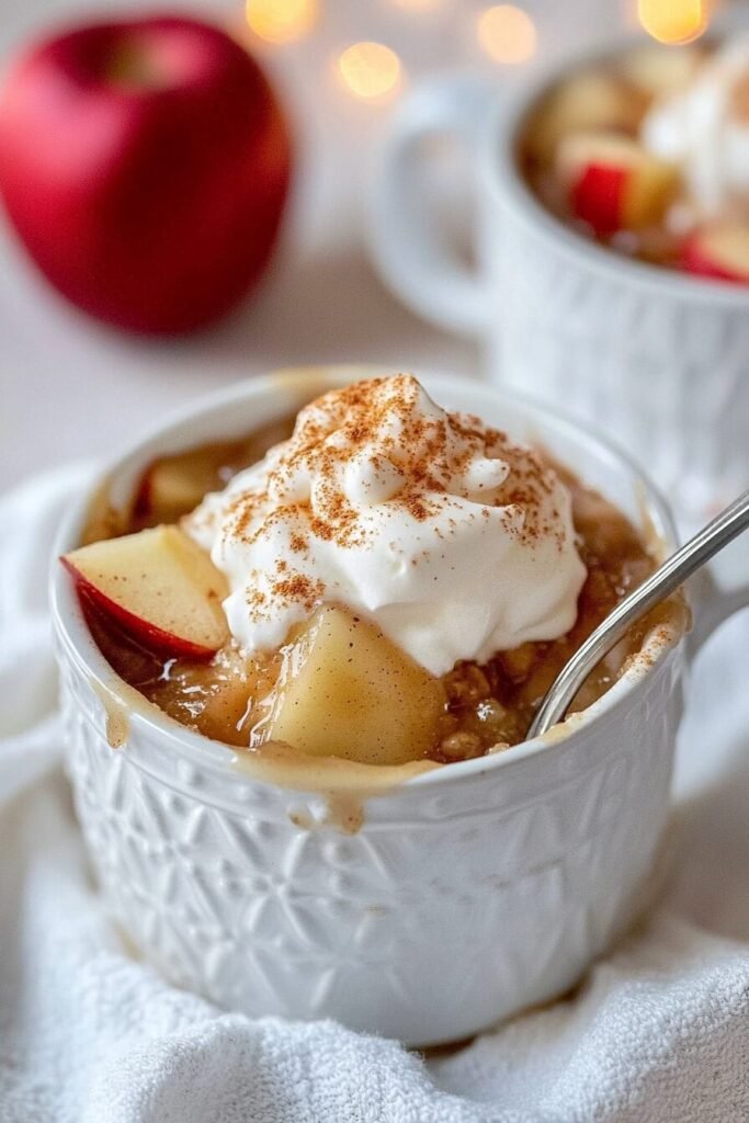 Baking Apple Mug Cake
