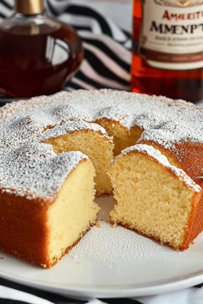 Baking The Amaretto Pound Cake