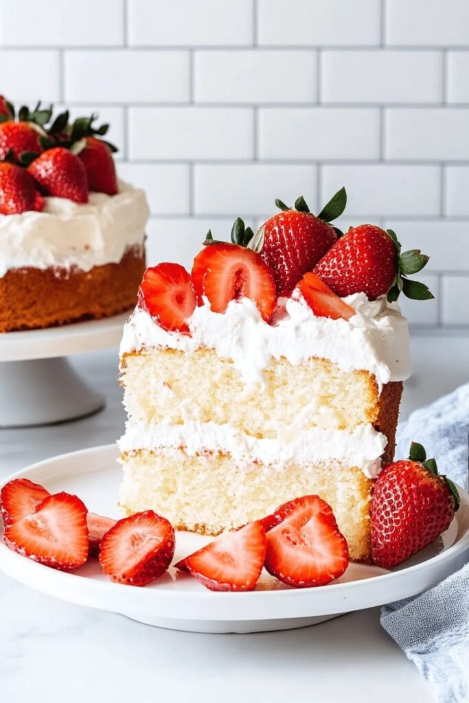 Serving Angel Food Cake