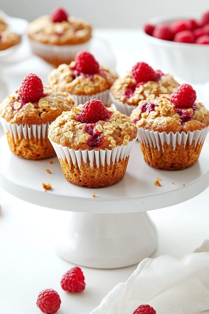 Serving Apple Raspberry Muffins
