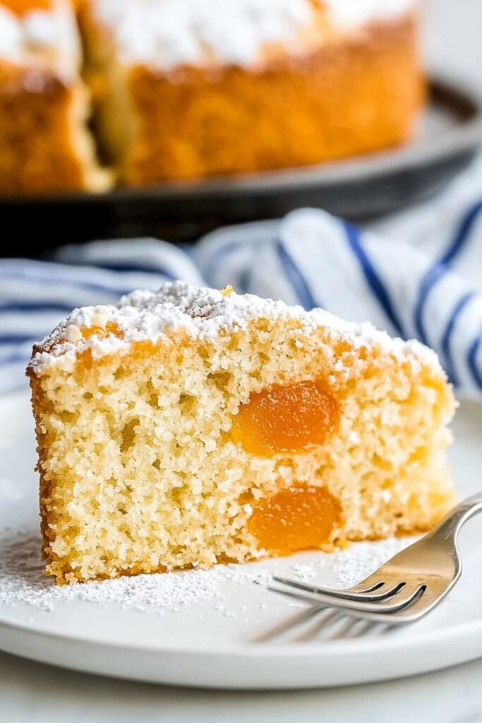 Serving Apricot Cake