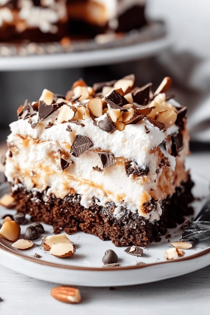 Storing Almond Joy Poke Cake Recipe